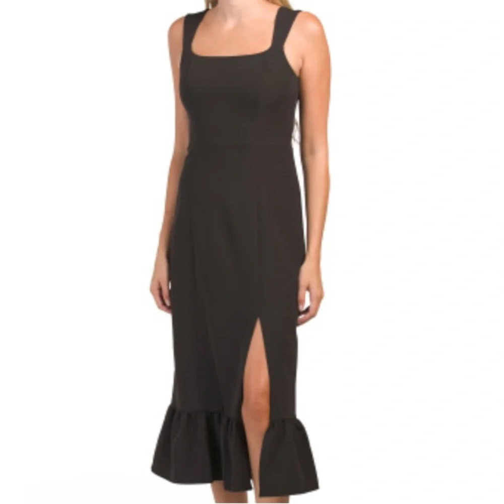 NWT Black Midi Dress - Picture 2 of 3